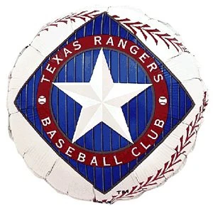 9" Airfill Only (Sticks Sold Separately) Baseball Texas Rangers Balloon