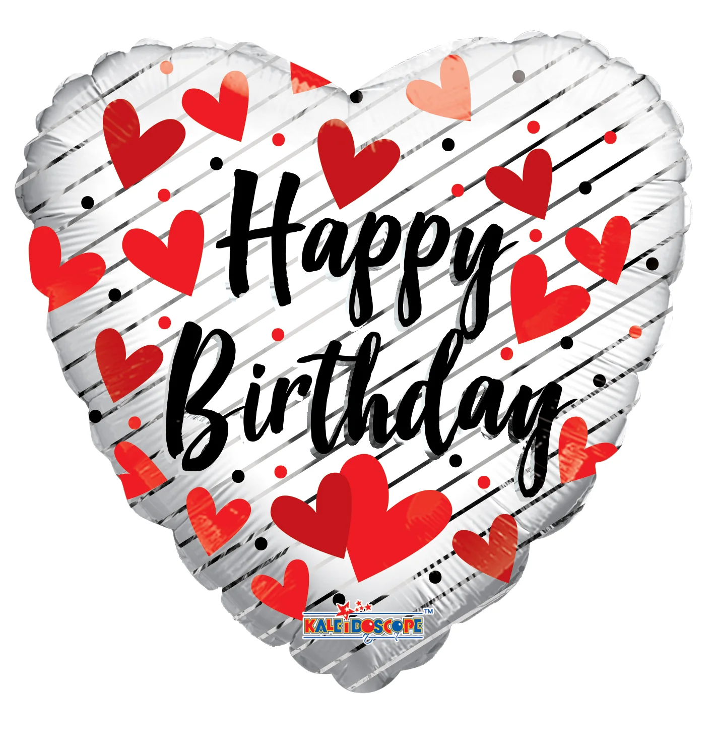 9" Airfill Only (Sticks Sold Separately) Birthday Love Hearts Heart Foil Balloon