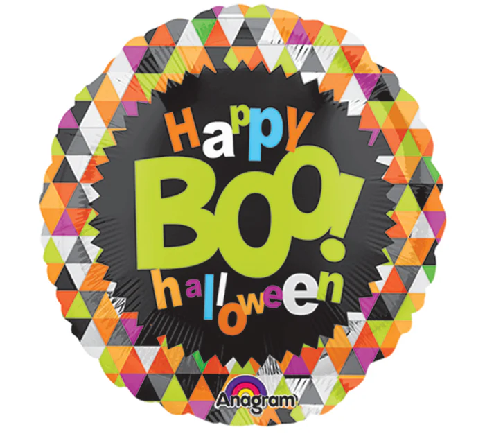 9" Airfill Only (Sticks Sold Separately) Boo Halloween Balloon
