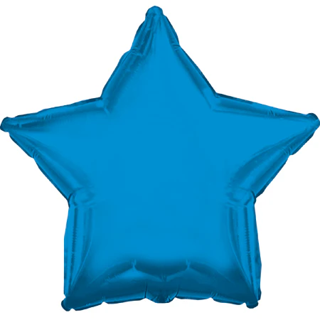 9" Airfill Only (Sticks Sold Separately) CTI Blue Star Balloon