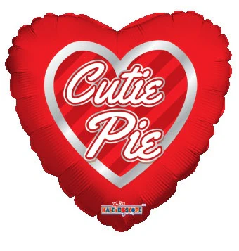 9" Airfill Only (Sticks Sold Separately) Cutie Pie Hearts Wreath Balloon