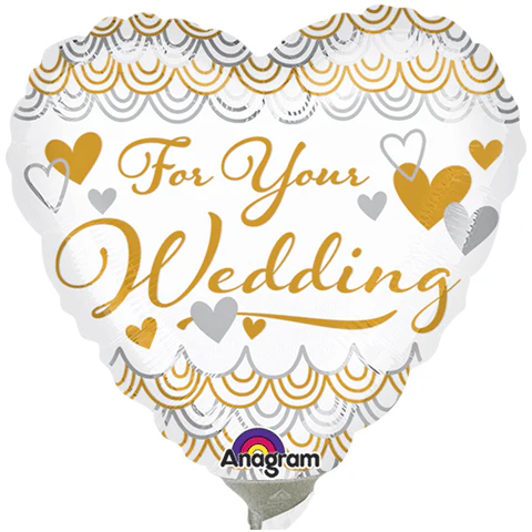9" Airfill Only (Sticks Sold Separately) For Your Wedding Heart Balloon