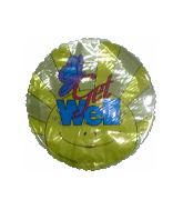 9" Airfill Only (Sticks Sold Separately) Get Well Sunshine Balloon