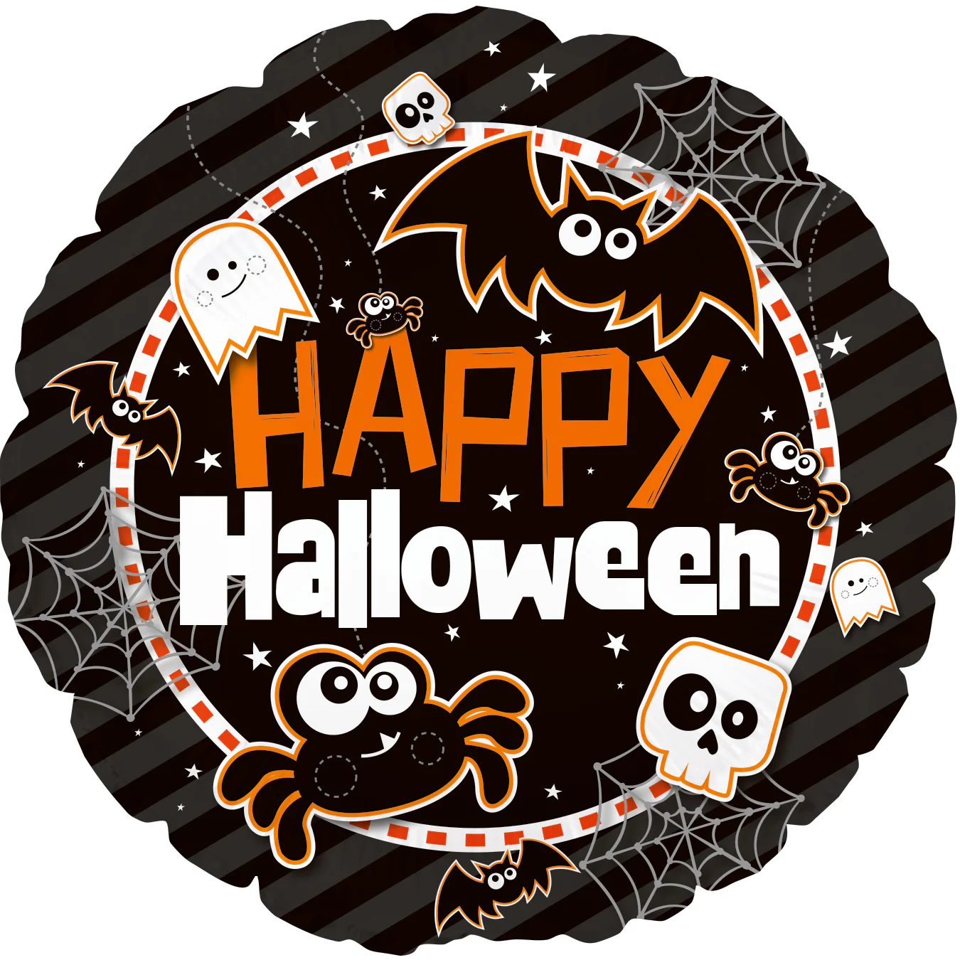 9" Airfill Only (Sticks Sold Separately) Halloween Friends Foil Balloon