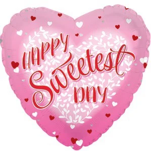 9" Airfill Only (Sticks Sold Separately) Happy Sweetest Day Balloon