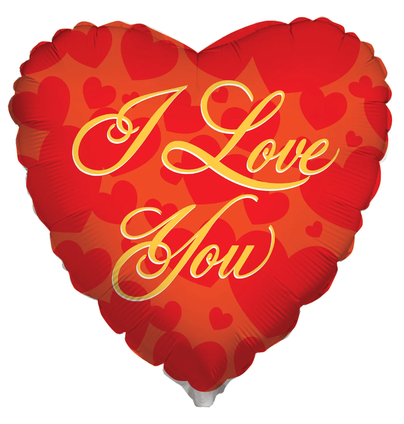 9" Airfill Only (Sticks Sold Separately) I Love You Gold Balloon