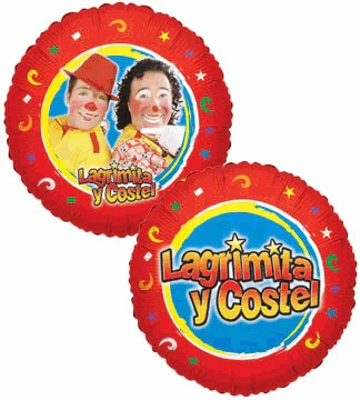 9" Airfill Only (Sticks Sold Separately) Lagrimita Y Costel Balloon (Spanish)
