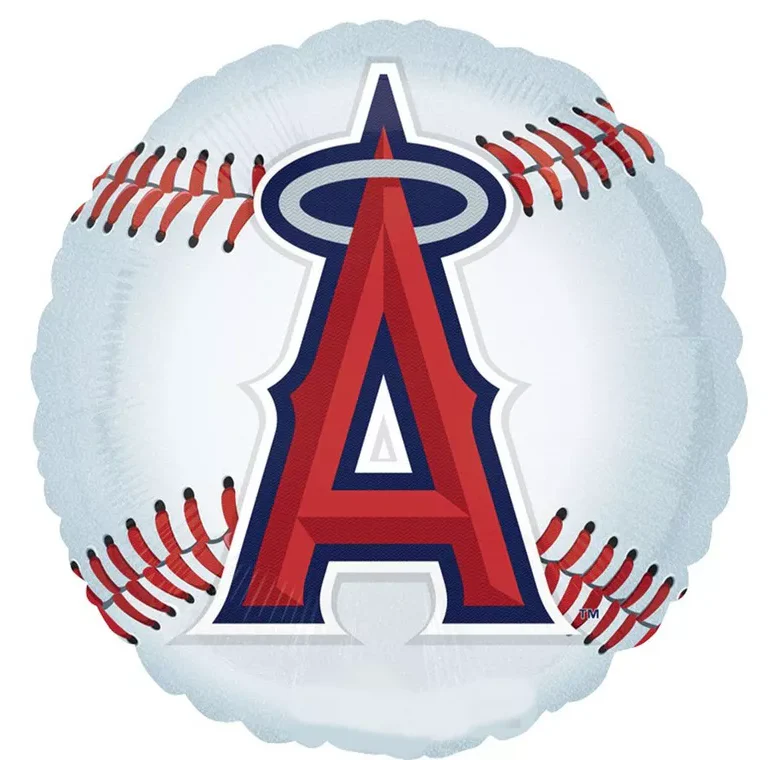 9" Airfill Only Los Angeles Angels of Anaheim Ball Balloon (Sticks Sold Separately)
