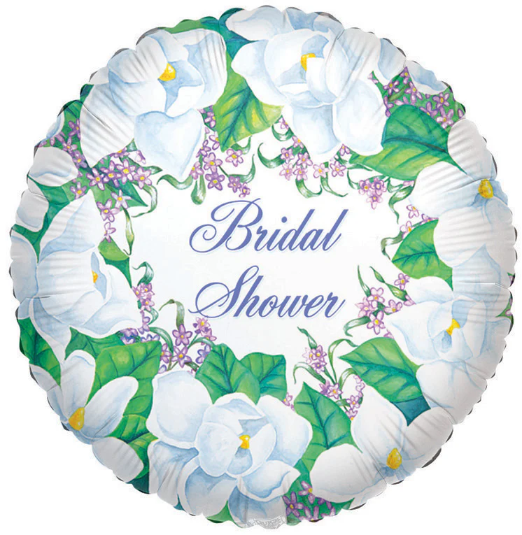 9" Airfill Only (Sticks Sold Separately) Magnolia Bridal Shower Balloon