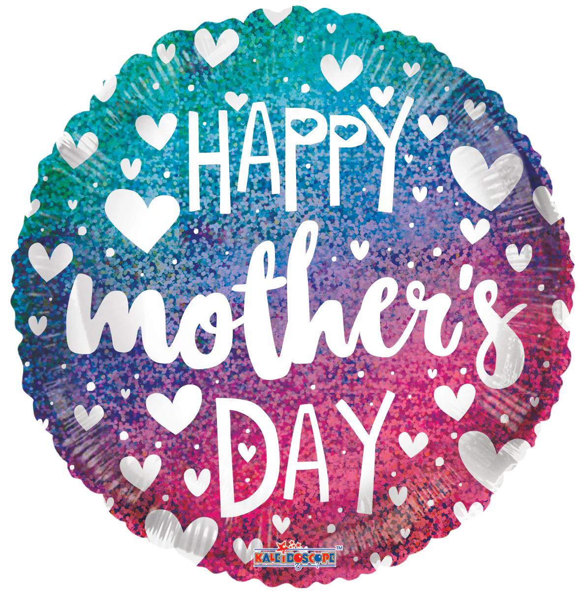 9" Airfill Only (Sticks Sold Separately) Mother's Day Gradient Ho Foil Balloon