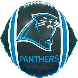 9" Airfill Only (Sticks Sold Separately) NFL Football Balloon Carolina Panthers