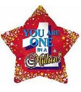 9" Airfill Only (Sticks Sold Separately) One in A Million Red Star Balloon