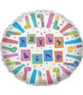 9" Airfill Only (Sticks Sold Separately) Party Time Squares Balloon