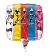 9" Airfill Only Power Rangers-Ninja Steel Balloon (Sticks Sold Separately)