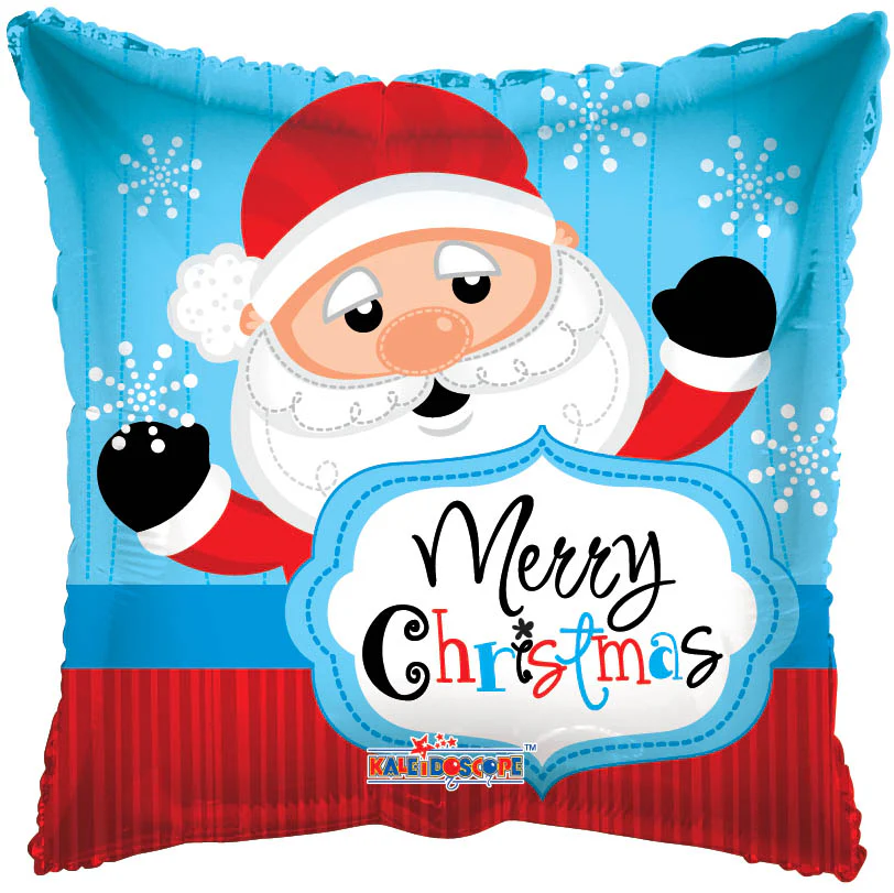 9" Airfill Only (Sticks Sold Separately) Santa Christmas Balloon
