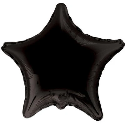 9" Airfill Only (Sticks Sold Separately) Star Black Brand Convergram Balloon