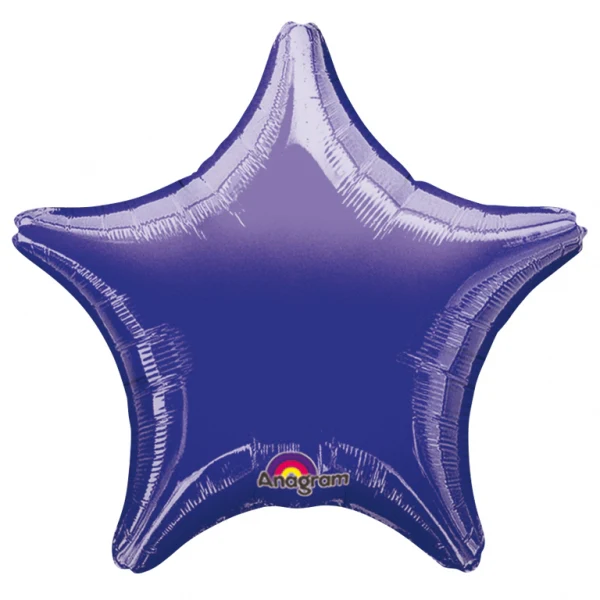 9" Airfill Only (Sticks Sold Separately) Star Purple Star Balloon