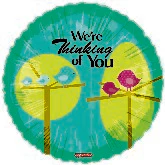 9" Airfill Only (Sticks Sold Separately) Thinking of You Thought Bubble Balloon