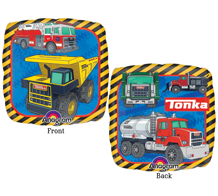 9" Airfill Only Tonka Truck Balloon (Sticks Sold Separately)