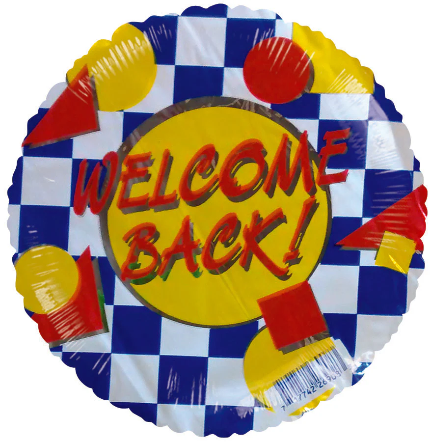 9" Airfill Only (Sticks Sold Separately) Welcome Back Checks Balloon