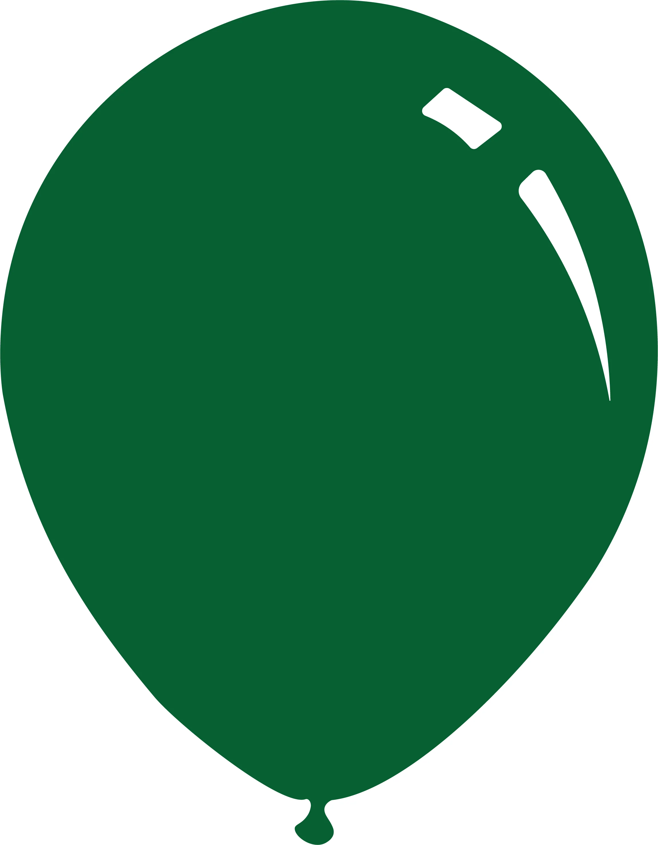 9" Crystal Dark Green Decomex Latex Balloons (100 Per Bag)