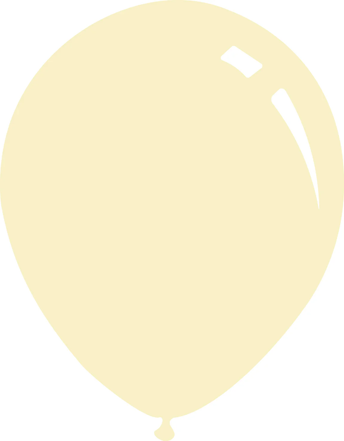 9" Deco Ivory Decomex Latex Balloons (100 Per Bag)
