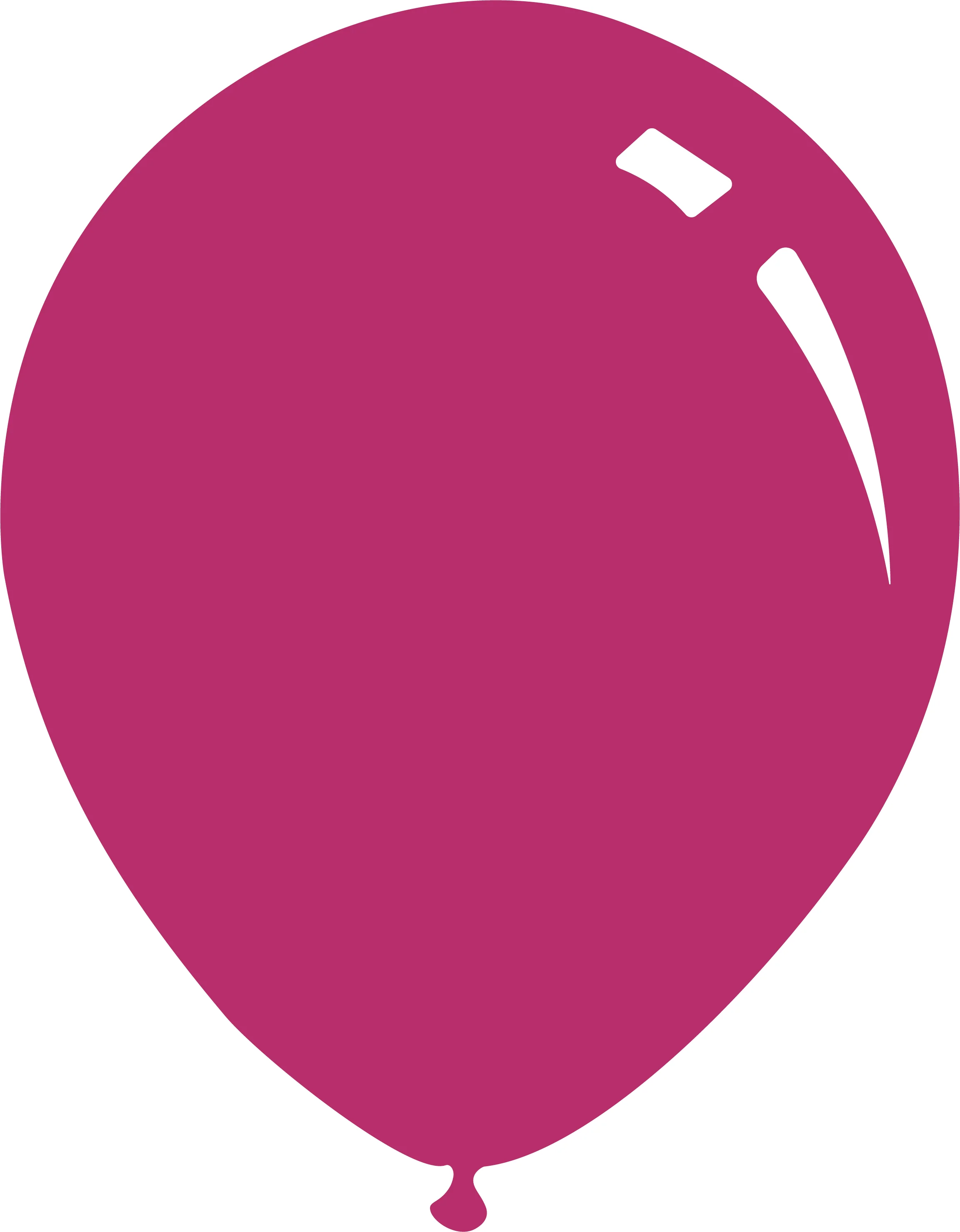9" Deco Magenta Decomex Latex Balloons (100 Per Bag)