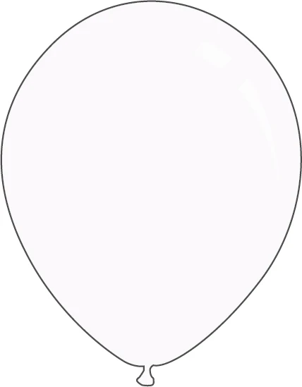 9" Metallic White Decomex Latex Balloons (100 Per Bag)