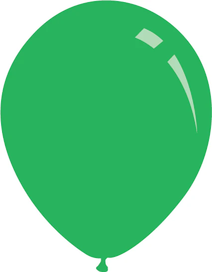 9" Standard Green Decomex Latex Balloons (100 Per Bag)