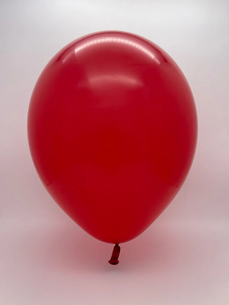 9" Standard Ruby Red Decomex Latex Balloons (100 Per Bag) - Image 2