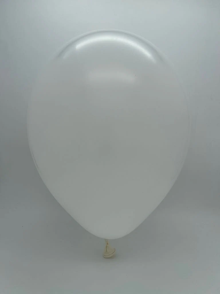 9" Standard White Decomex Latex Balloons (100 Per Bag) - Image 2