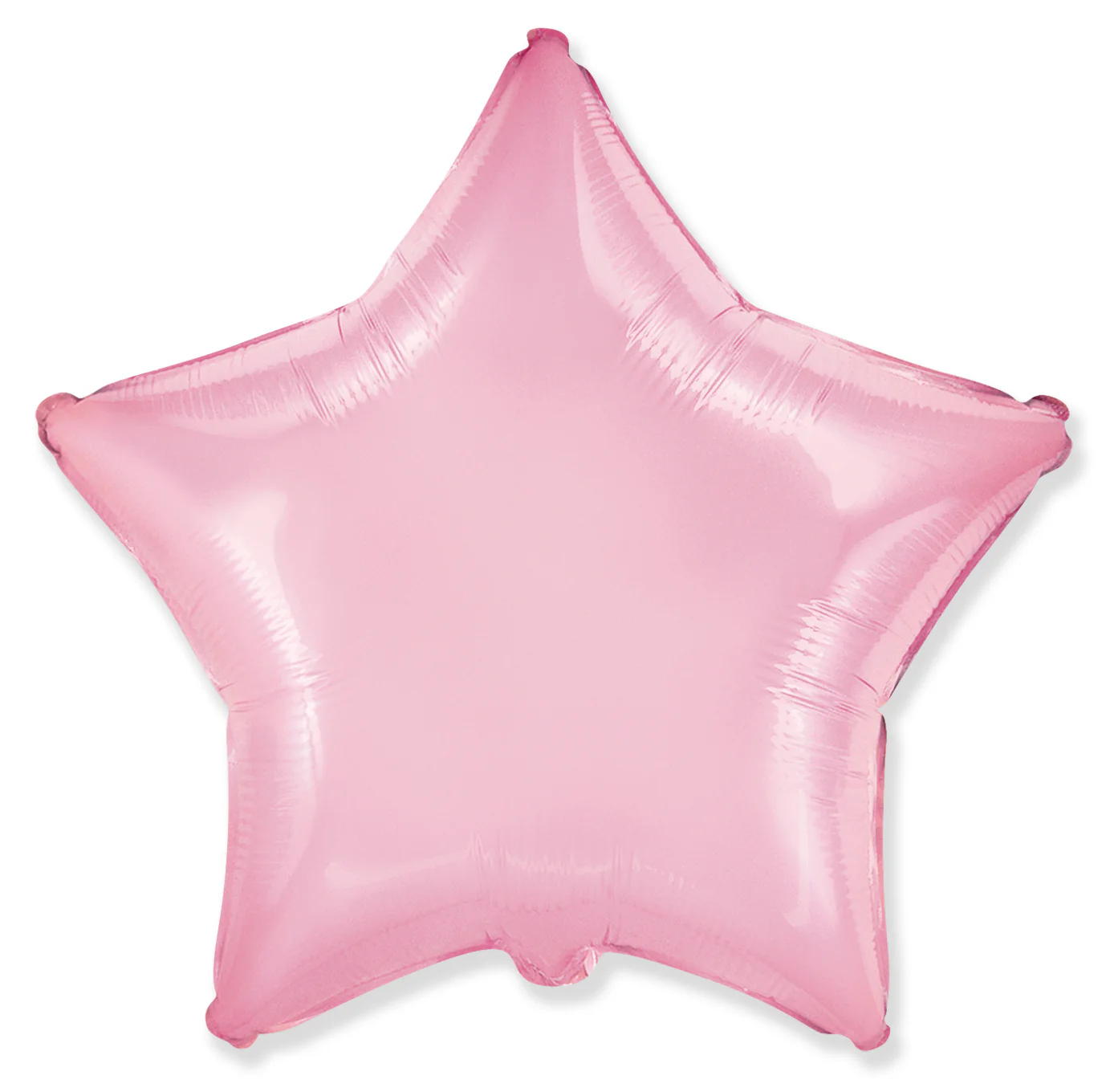 9" Airfill Only Mini Pastel Pink Star Solid Color Foil Balloons Brand Flexmetal