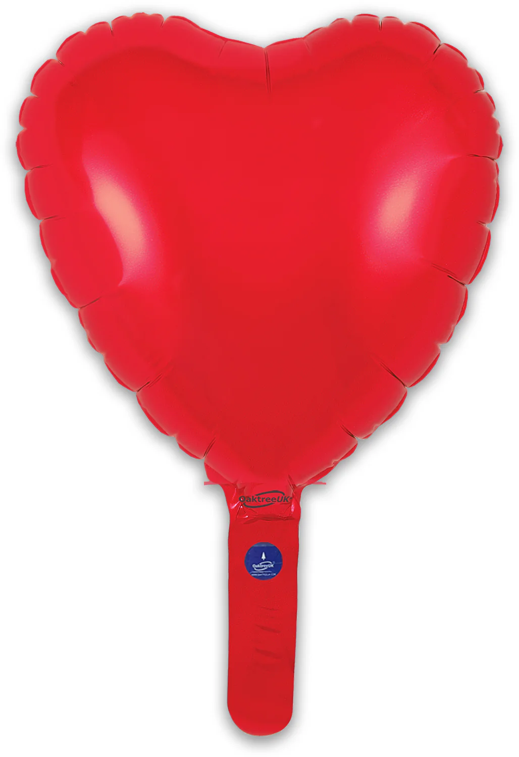 9" Airfill Only (With Self Sealing Valve) Red Heart (5 Per Pack) Oaktree Brand Foil Balloon - Image 3