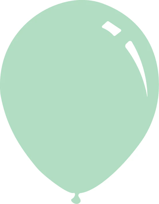 9" Deco Green Tea Decomex Latex Balloons (100 Per Bag)