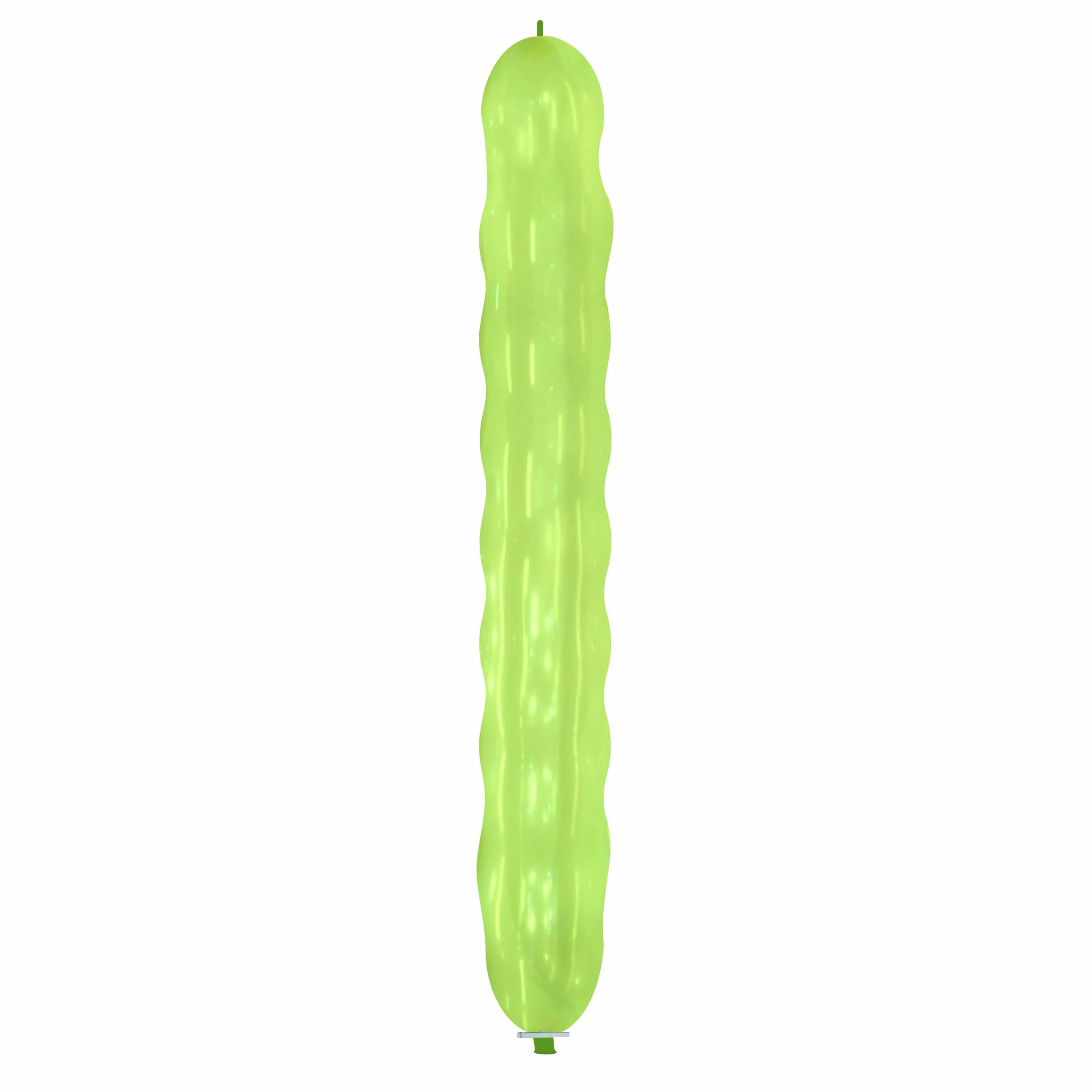 94" Spiral Cattex Brand Crystal Green Latex Balloons