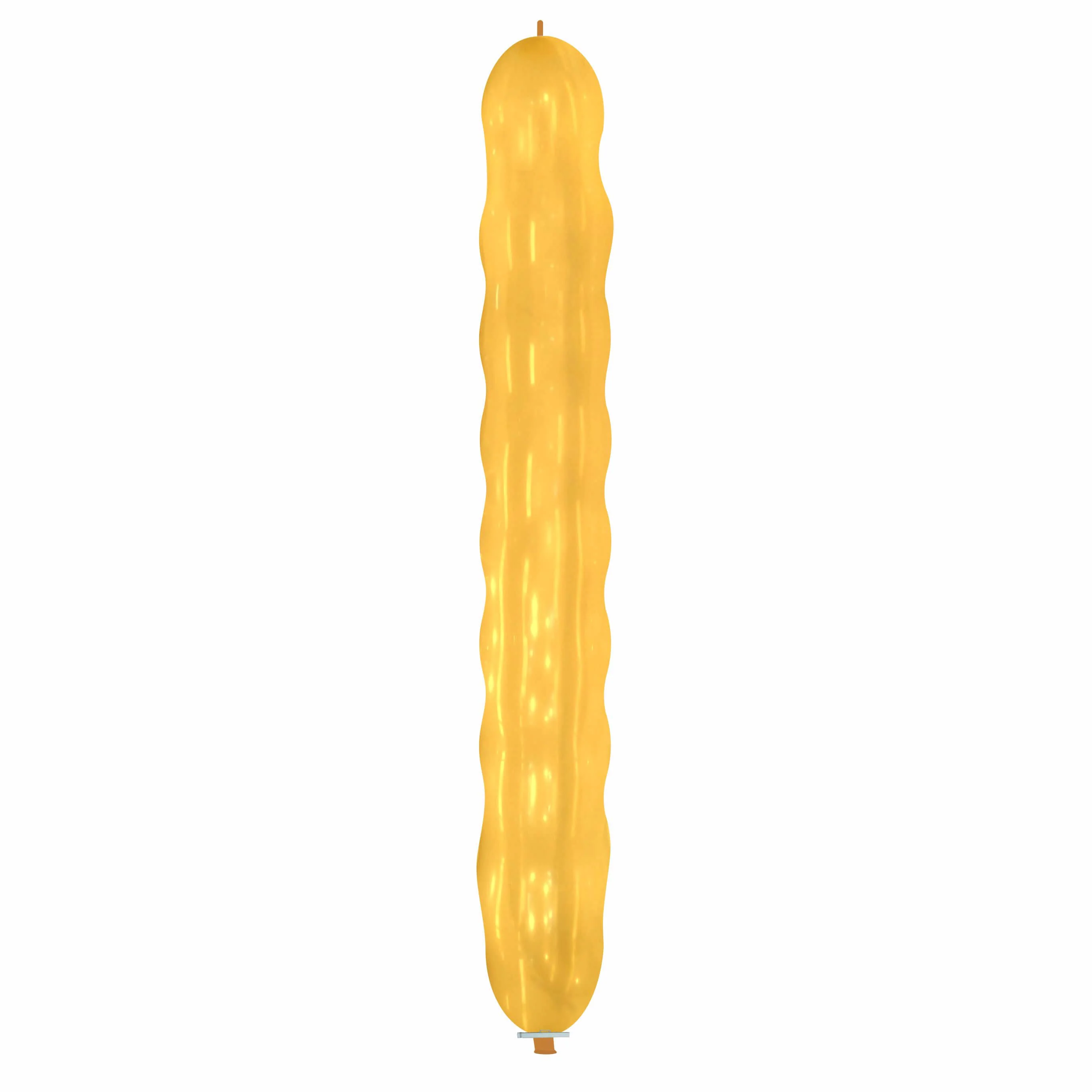 94" Spiral Cattex Brand Crystal Orange Latex Balloons