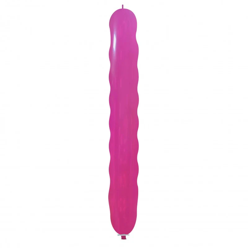 94" Spiral Cattex Brand Standard Fuchsia Latex Balloons