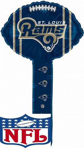 Air Filled NFL Football Hammer Balloon Saint Louis Rams