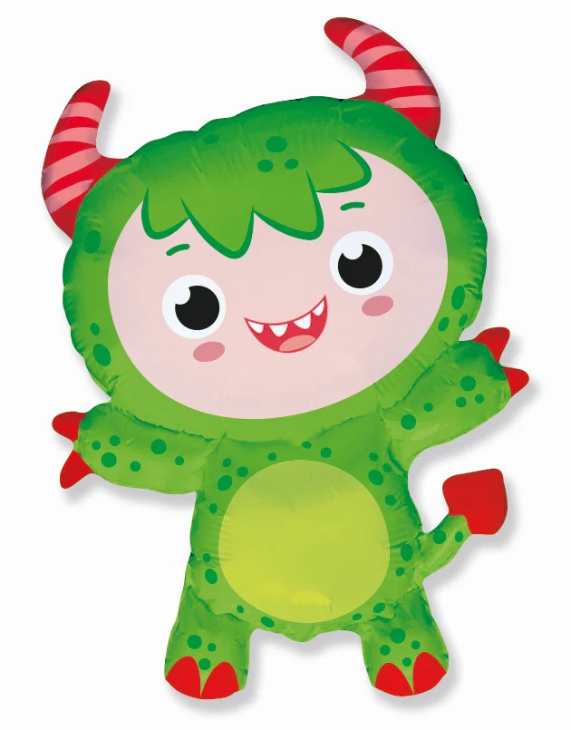 Airfill Only (Sticks Sold Separately) Baby Monster Green Mini Foil Balloon