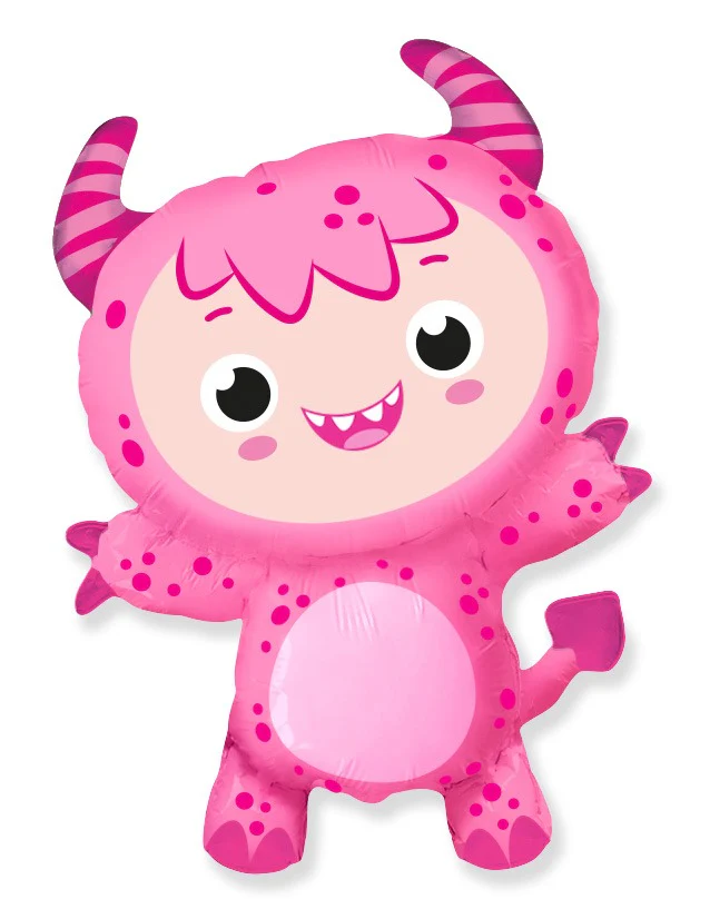 Airfill Only (Sticks Sold Separately) Baby Monster Pink Mini Foil Balloon