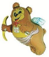 Airfill Only (Sticks Sold Separately) Balloon CUPID BEAR MINI