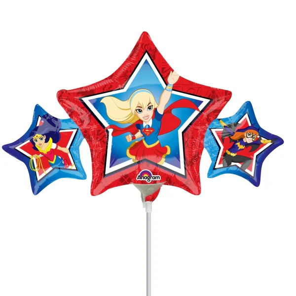 Airfill Only DC Super Hero Girls Foil Balloon (Sticks Sold Separately)