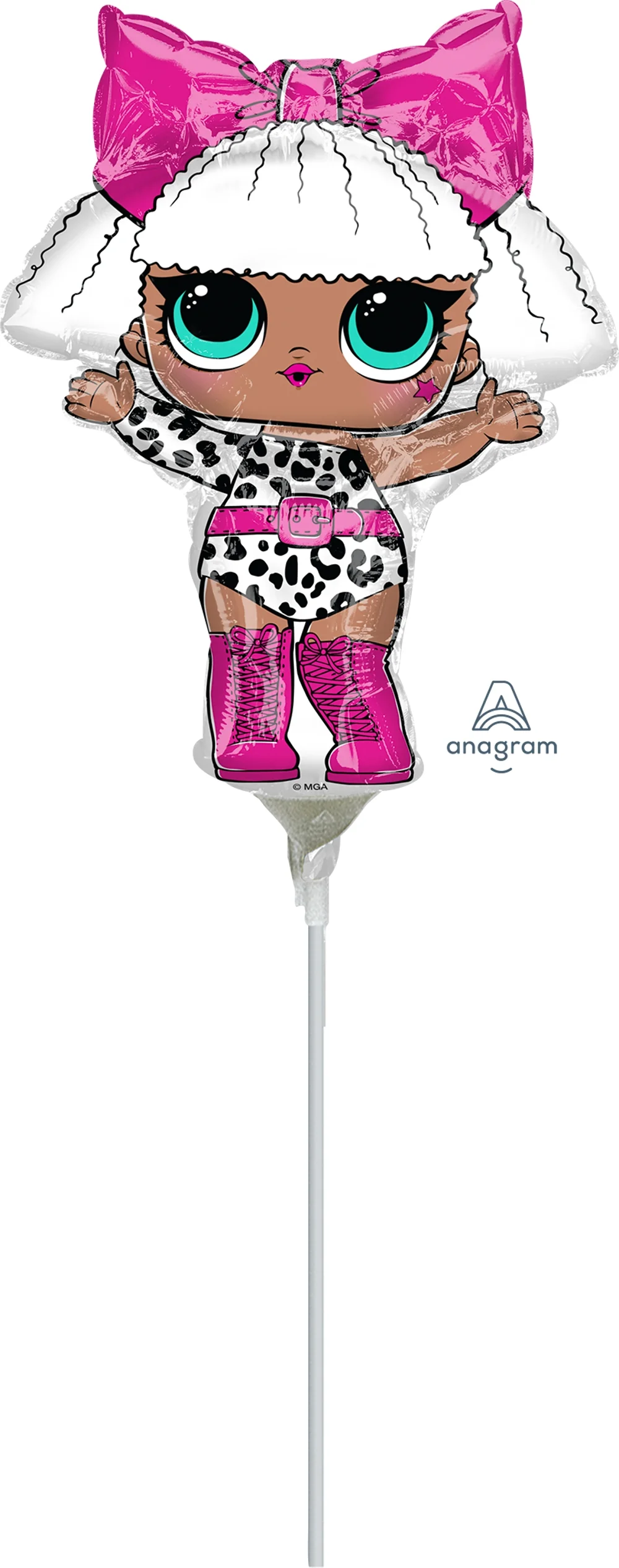 Airfill Only (Sticks Sold Separately) LOL Surprise Diva Mini Shape Foil Balloon