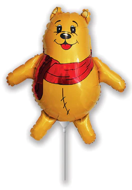 Airfill Only (Sticks Sold Separately) Scarf Bear Balloon
