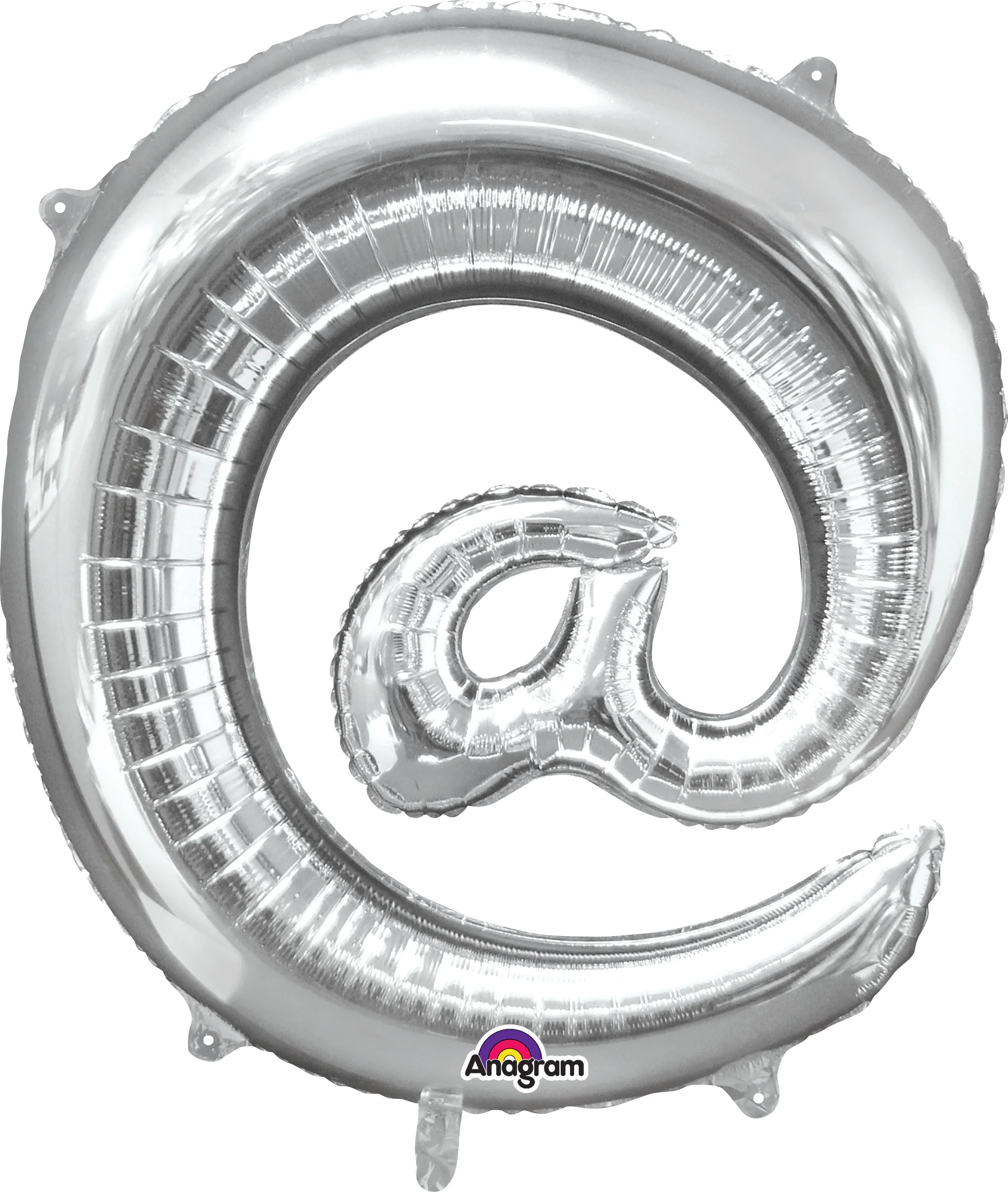 Airfill Only (Sticks Sold Separately) Symbol " @ " Silver Balloon Packaged