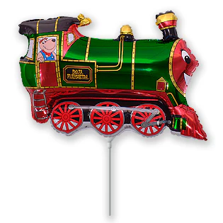 Airfill Only (Sticks Sold Separately) Train Balloon Green