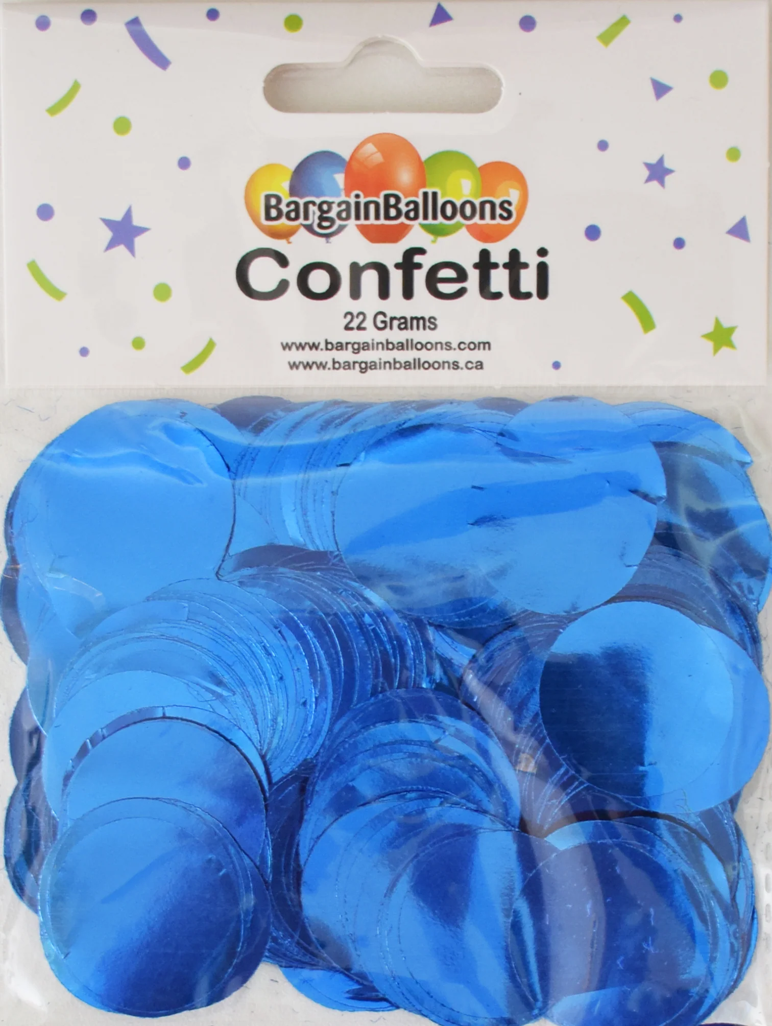 Balloon Confetti Dots 22 Grams Foil Blue 2.5CM-Round