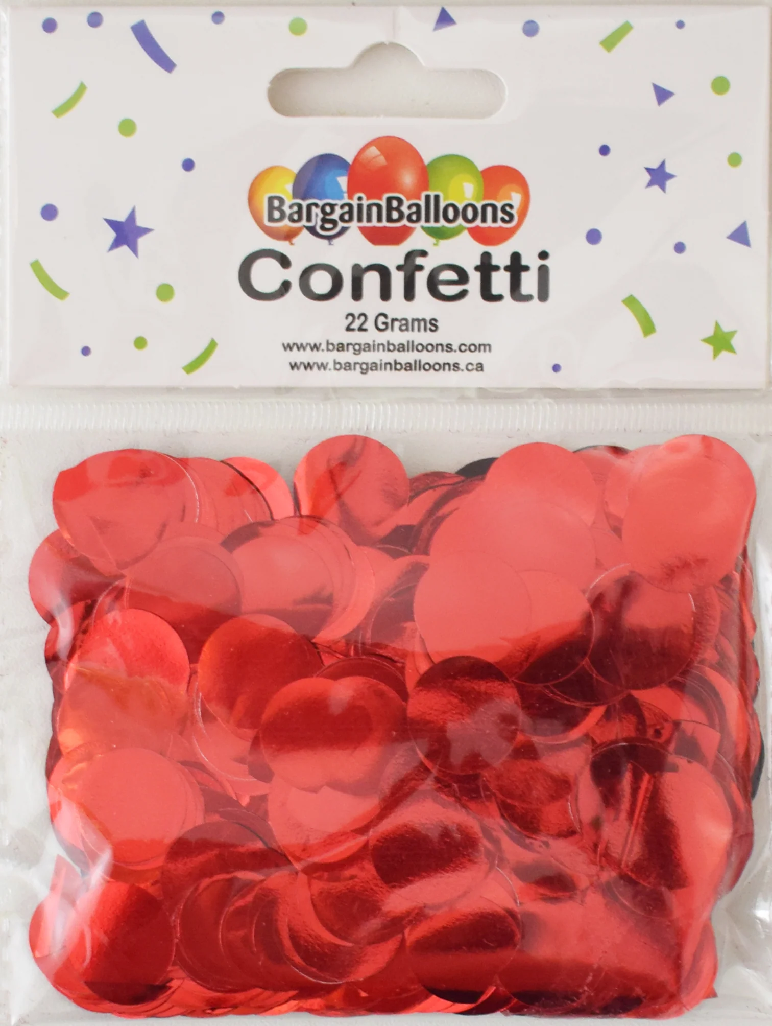 Balloon Confetti Dots 22 Grams Foil Red 1.5CM-Round