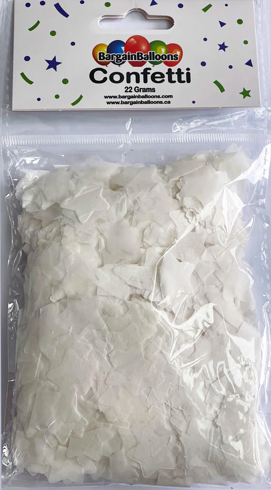 Balloon Confetti Dots 22 Grams Tissue White 2CM-Stars