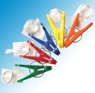 Clip-N-Weight 8 Gram Primary Assorted With Ribbon & TapeTab (100 Pieces)